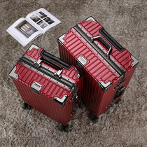Bride suitcase wedding dowry box wedding dowry suitcase wine red pressure box password suitcase tie rod suitcase