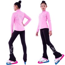 Light luxury figure skating suit childrens suit Four Seasons thick warm skating high elastic performance suit training 0831m