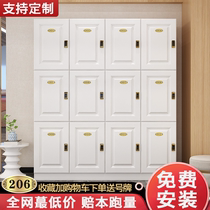 Wooden locker workers cabinet barber shop locker gym yoga studio beauty salon locker with lock