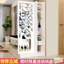 Hollow carved screen partition Living room decoration Simple modern small apartment bedroom decoration Net red entrance foyer cabinet