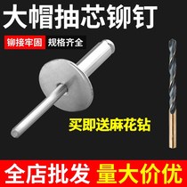 Large cap rivet rivet round head large cap with pull rivet big flat head with large flat head pull rivet car pull 