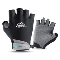 Riding glove Half-finger Bicycle Short-finger gloves Summer men and women Thin Breathable Mountain Bike silicone Shock Absorbing