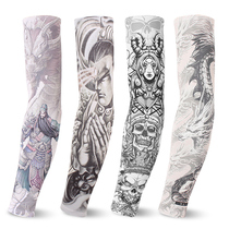 Summer Ice Silk Ice Harmchair Sleeveless Sleeve Riding sleeves Sleeves Flowers tattoo Tattoo Piercine Arms for men and women Arms Sleeves for men and women