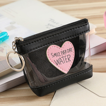 Zero Wallet Woman Korean version of girl Heart ins Sweet students Little frescoed coin bag hands with jelly bag women