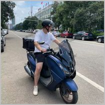Applicable Yamaha Cruiser 125 modified shield windshield patrol Eagle windshield patrol 150 180 windshield perforated installation
