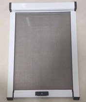 Customized bottleless invisible screen window aluminum alloy frame up and down rolling shutter automatic telescopic mosquito mesh custom made