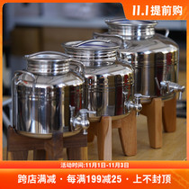Italian sansone stainless steel bucket bucket outdoor camp car portable savings wine tank container