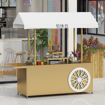 Outdoor movable stall car chicken feet braised vegetables cooked food dining car ice powder four fruit soup sales car snack promotion booth