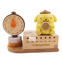 Taiwan jeancard Music Box Solid Wood kitty Mori Fun Creative Perpetual Calendar Birthday Gift Cute New Year