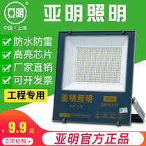 Shanghai Yaming LED Projection Light High-Light Indoor courtyard lamp New Rural Waterproof Ultra-Light Home User Outside Street Light