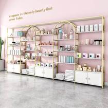 New Beauty Salon Product Display Cabinet Cosmetics Skin Care Products Shelf Display Rack Shoes and Bags Display Cabinet Light Luxury Nail Art