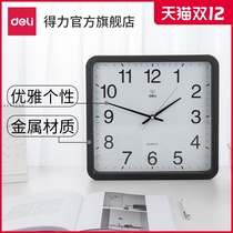 Delei electronic clock living room home office wall clock simple fashion perpetual calendar wall clock elegant personalized clock