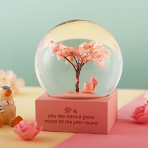 Dream four seasons crystal ball music box music box dream snowflake princess girl girl birthday children's day gift