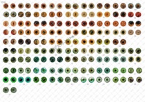  A4-Main picture 4 6 8 10 12 14 16 1820mm wool felt handmade DIY simulation animal eye bottom paper