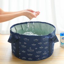 Portable and convenient scaling folding basin dormitory hotel basin washing basin washing clothesfeedbag outdoor large