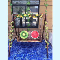 Love Dreams Bird Special Price Outdoor Autumn Thousands Embalming Wood Solid Wood Autumn Thousands balcony Wooden Hanging Chair Double Wooden Patio Room