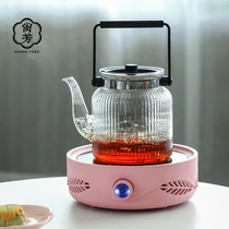 Shangfang glass boiling teapot high temperature boiling water Tea breiler household electric pottery stove tea steamer tea making tea