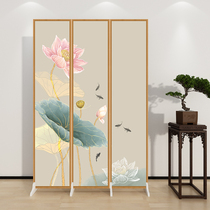 Small apartment New Chinese style screen partition wall living room folding mobile bedroom occlusion home modern minimalist office