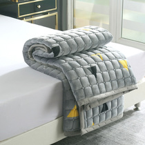 Customized flannel mattress upholstered tatami non-slip foldable bed mattress dedicated student dormitory cushion quilt