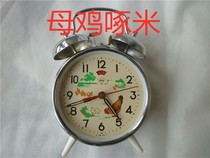 Diamond brand hen pecking rice mechanical alarm clock All-copper movement 80 90s production of new inventory