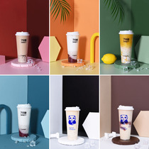 Morandi color photography background board milk tea photo props solid color background paper fruit drink pendulum geometric decoration
