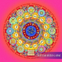 Spot Kabala Mandala female protection good luck success Solomon amulet poster parchment