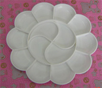 Ruida large palette plum blossom box palette painting tool palette diameter 19 3cm