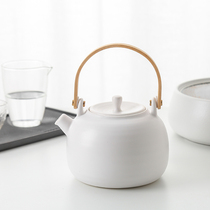 Jingdezhen Japanese-style handmade white mud pot kettle household electric pottery stove tea maker ceramic kung fu tea set making tea pot
