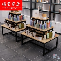 Double-sided Nakajima cabinet Cosmetics daily chemical display rack Jewelry store display cabinet Stepped skin care products Shoe store display cabinet