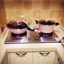 Korean didinika Didinica pink frying pan Mai rice Stone non-stick wok home smokeless pan