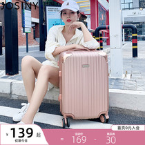 Zhuo Shini luggage female mens boarding case 2021 autumn new trolley suitcase 20 inch 24 inch universal wheel
