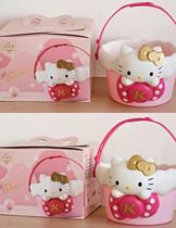 Hello kitty storage bucket kfc Christmas limited Hello Kitty toy Sanlio Meloti storage