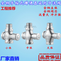 All-copper delayed hand-press flushing valve Self-closing flushing valve switch Squat toilet stool delay flushing valve valve