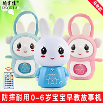Baby and children storytelling machine, early education machine, rechargeable download baby music, nursery rhyme player toy 0-3-6 years old