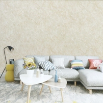 Beige light yellow imitation marble wallpaper dark gray imitation stone wallpaper modern simple European plain texture wallpaper