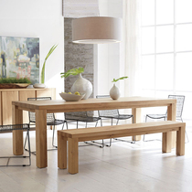 Simple meeting solid wood conference table Studio office computer long table Training table Negotiation tea drawing large table