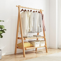 Room hanger Home Hanging Clothes Minimalist Wind Not Occupying Space Indoor Bedroom Standing Single Pole Clothing Cap Shelf Landing Small