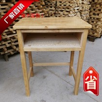 Manufacturer Direct sales Custom solid wood class table and chairs Primary and middle school students School training Tutoring class table and chairs Single class table and chairs