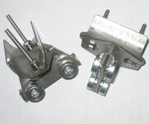 Galvanized cable pulley C- shaped steel guide rail pulley crane pulley clamp cable pulley drag line pulley