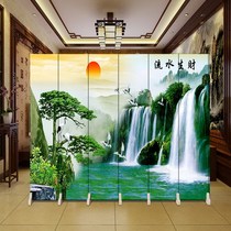 Screen partition Restaurant hotel hotel landscape background wall Living room entrance Bedroom double-sided folding movable folding screen