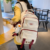 Hong Kong I Tgreg Large Capacity School Bag Day High School College Student Female Junior High School Student Backpack Senteo Male Double Shoulder Bag