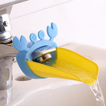 American cartoon children's faucet extender splash-proof baby hand washing extender lengthened silicone nozzle water guide tank