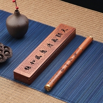 Mahogany hollow incense box Solid wood lying incense burner line incense burner Sour branch Zen incense burner Aromatherapy stove