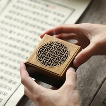 Dual-use mahogany incense holder plate incense box incense burner aromatherapy stove Solid wood plate incense burner Household indoor sandalwood stove