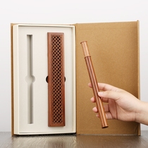 Mahogany hollow sandalwood stove set gift box Agarwood lying incense burner line incense box Solid wood burning incense seat incense burner