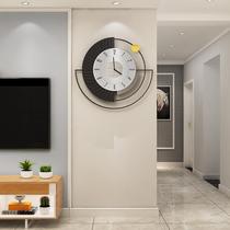 Minimalist modern quartz clock Living room hanging clock Home Fashion Atmosphere Creative clock Hanging wall Decorative Clock Table Hanging