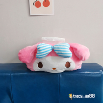 Japanese style drawing box cartoon melody demon plush tissue towel cover home living room decoration tissue box