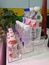Mineral water display rack on the table milk display rack supermarket cashier transparent small shelf