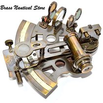 BRASS WORKING SEXTANT NAUTICAL ANTIQUE BRASS NAVIGATI