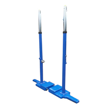 Volleyball rack hand lift mobile air volleyball badminton dual-purpose volleyball net Post pure cast iron grid frame